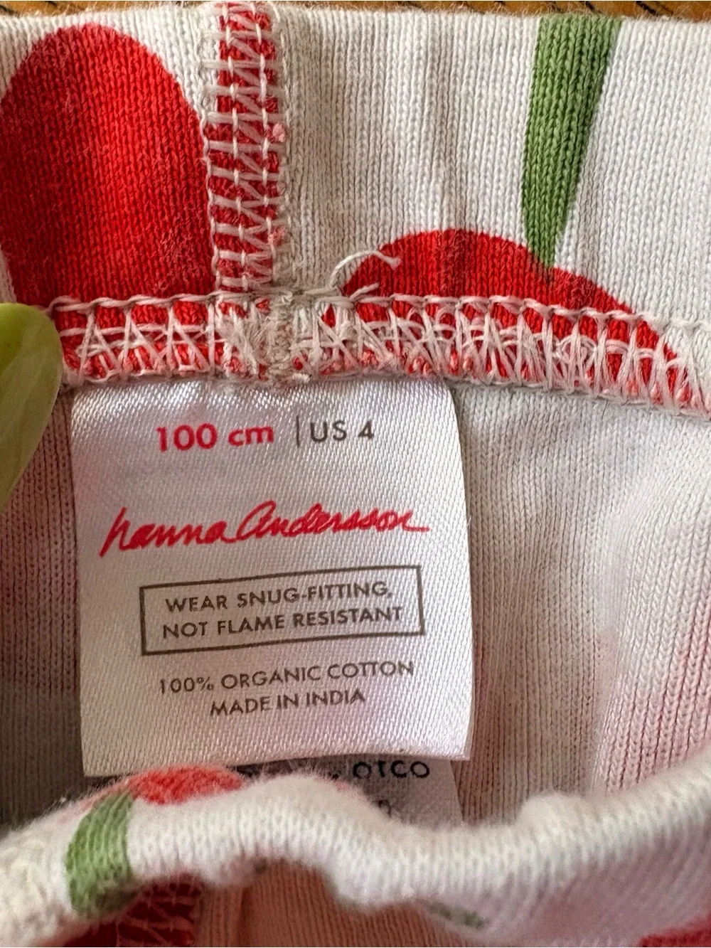 Hanna Andersson Red Tulip Print Short Sleeve Pajama Set